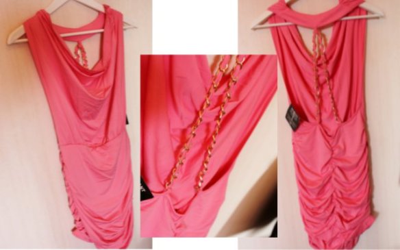 rosa klänning